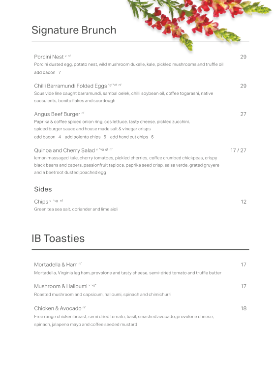 Menu Industry Beans York St-1